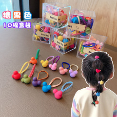 韓国式のかわいい子供の髪のひもの頭飾りの女の子の頭のひもの弾力性はとても良くて、髪の赤ちゃんを傷つけません。