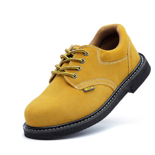 Welder Labor Protection Shoes, Anti-smash and Anti-puncture, Men's Wear-resistant and Anti-scald Safety Shoes, Foot Protection Work Shoes