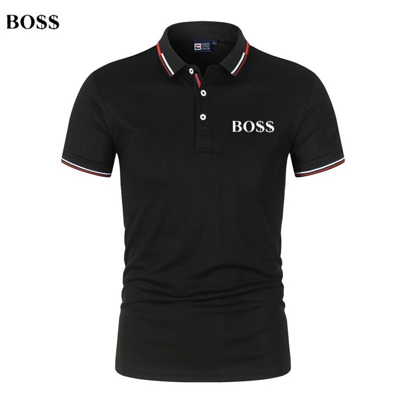 Cross-border summer men's short-sleeved T-shirt, fashionable polo shirt with a turn-down collar, short-sleeved sports and casual polo shirt, in stock Cross-border summer men's short-sleeved T-shirt, fashionable polo shirt with a turn-down collar, short-sleeved sports and casual polo shirt, in stock