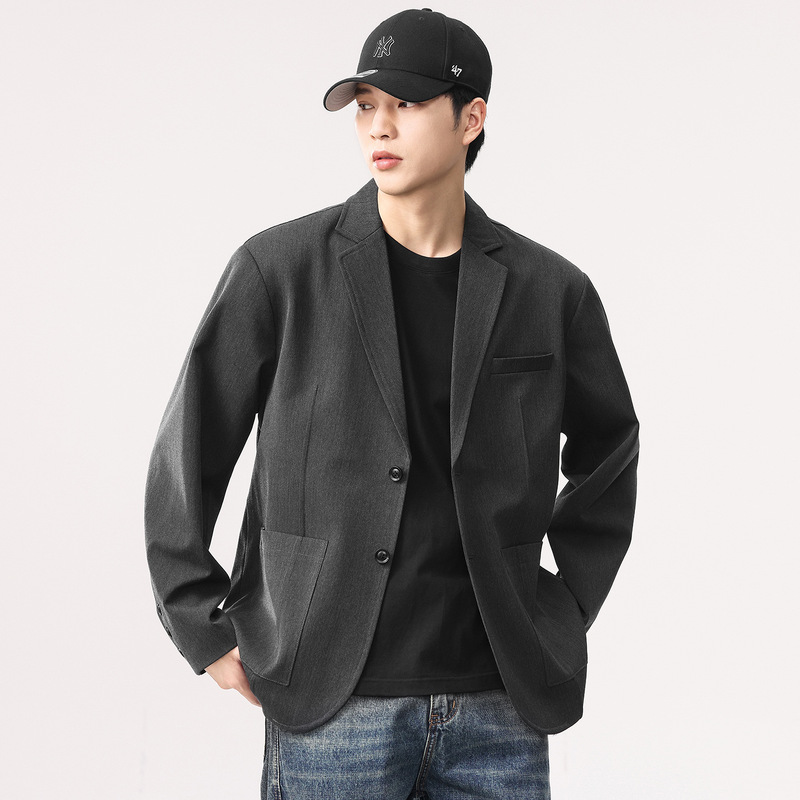 High-End Casual Suit Jacket for Men in Autum 2025 New Single Suit Light Business Commuter Italian Suit Wholesale