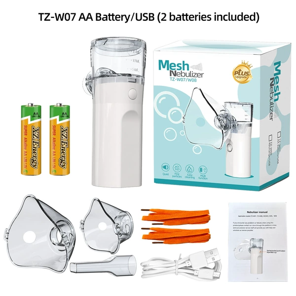 Upgraded version of W07 (AA dry battery/USB) contains battery