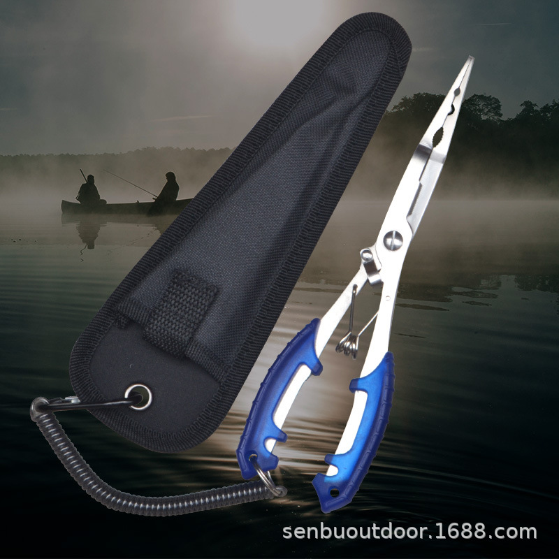 420 de acero inoxidable multiusos Luya alicates gancho de pesca línea de pesca clip PE línea de pesca tijeras alicates de pesca al aire libre