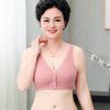 Underwear, wireless bra, thin tank top for mother, for middle age, plus size, front lock, wholesale