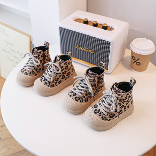 2025 Genuine Leather Kidsren's Leather Boots Autumn and Winter New Velvet Warm Cotton Shoes Boys and Girls Boots Baby Short Boots