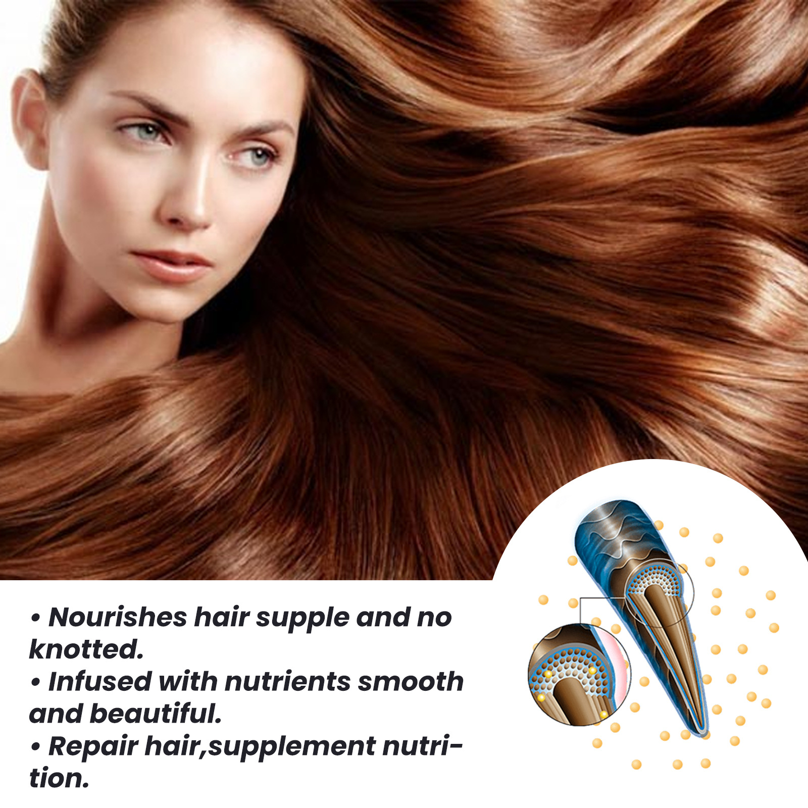 eelhoe steam cuticle hair mask nourishes and deeply moisturizes, improves dyed and permed frizz, smoothes and fluffs hair_voghion.com