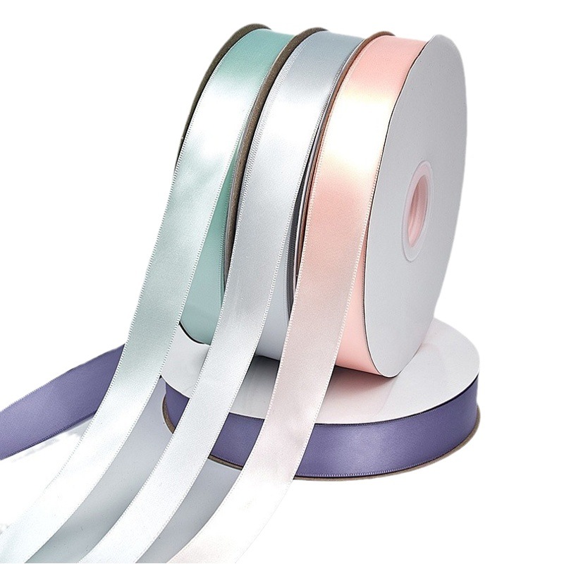 2,5-4cm rollo cinta hecha a mano DIY regalo de boda embalaje cinta ramo pastel arco cinta