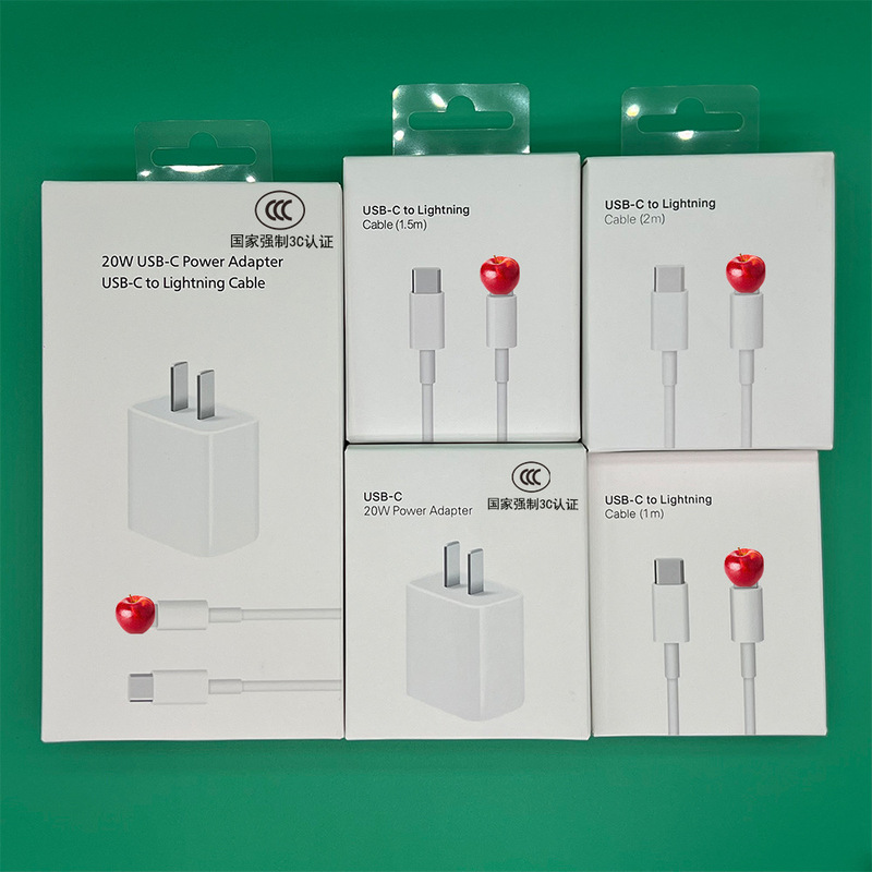 Suitable for Apple Charger 3C Certified Mobile Phone Charging Head Pd20W 40W Charger Apple Fast Charging Head Set Suitable for Apple Charger 3C Certified Mobile Phone Charging Head Pd20W 40W Charger Apple Fast Charging Head Set