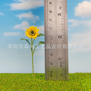 Mini Clay Flower Mini Flower Doll House Ornaments Miniature Mini Artificial Sunflower Miniature Boutique Sunflower