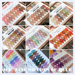 Popular color cream color nail art set ice transparent pink small set nail polish ice transparent color nude color gel ice tea color jelly