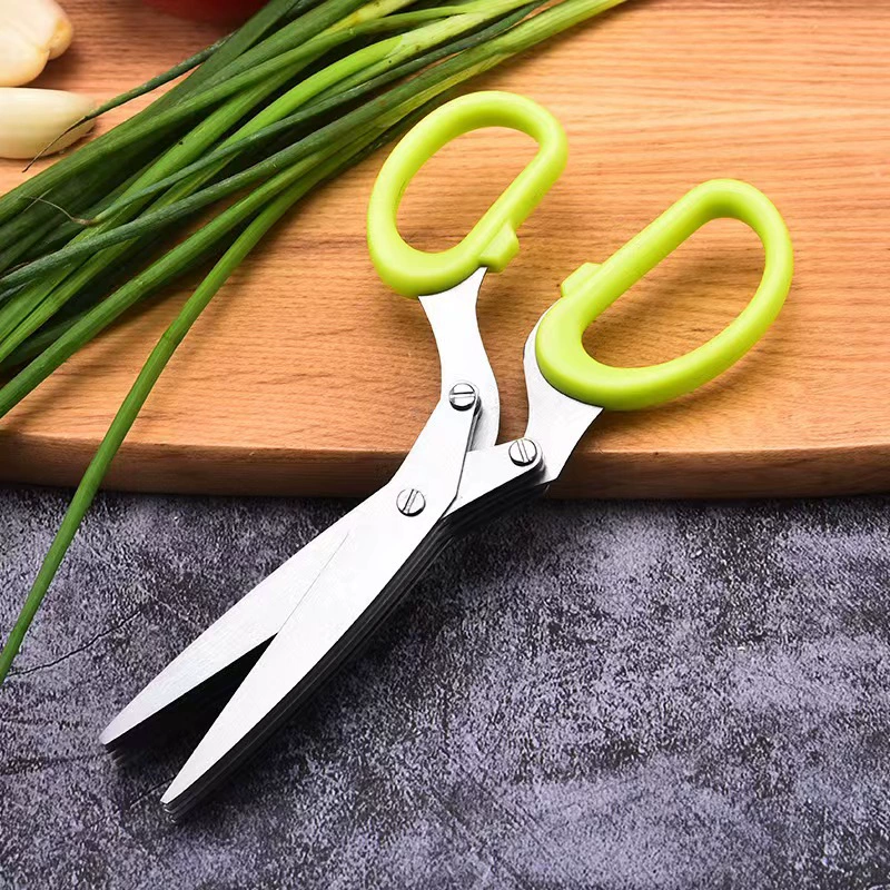 Пятислойные ножницы из нержавеющей стали, современный простой дизайн