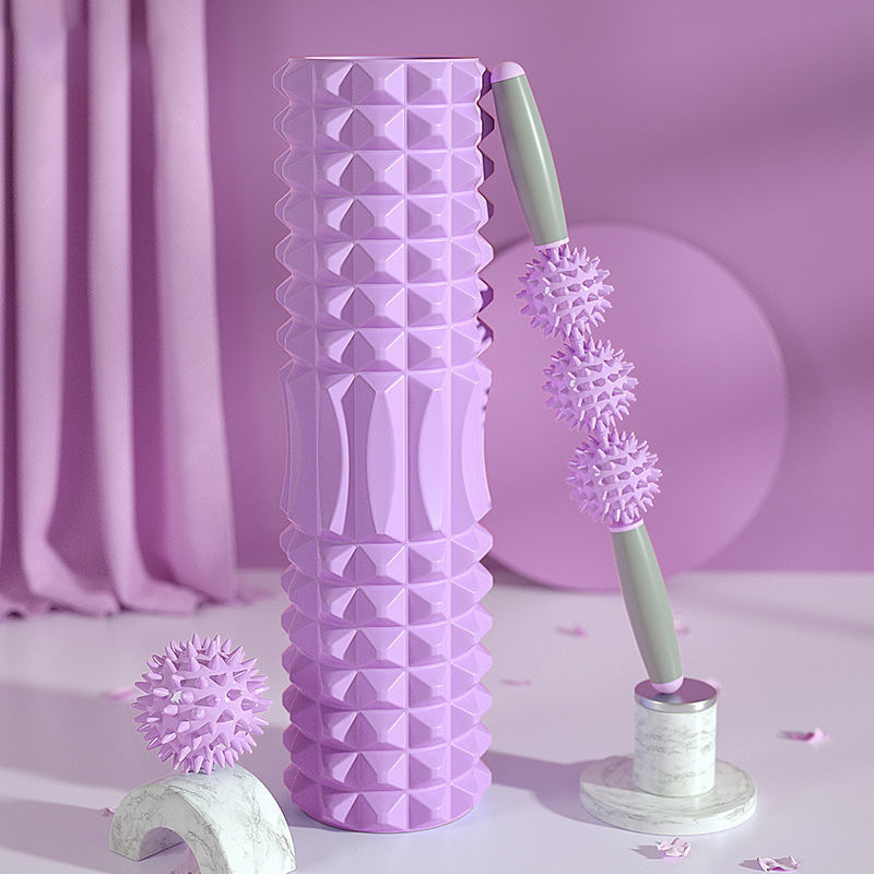 Cross-Border Muscle Relaxation Foam Roller Calf Shaping Yoga Column Home Mace Roller Leg Body Massage