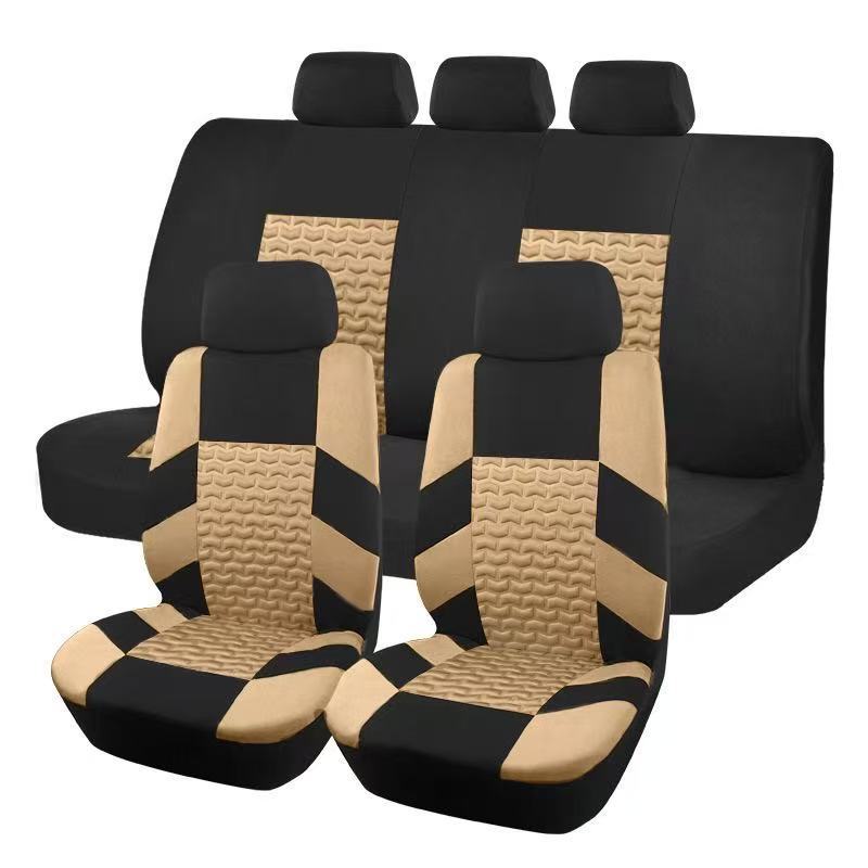 Source Factory Cross-Border Hot-Selling Crescent Embossed All-Season Universal Car Seat Covers Amazon Temu Mexico