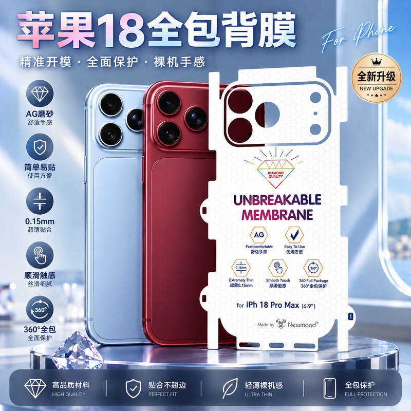 Suitable for Iphone18Promax Diamond Invisible Back Film Hd Apple 18Pro Frosted Protective Phone Back Film Suitable for Iphone18Promax Diamond Invisible Back Film Hd Apple 18Pro Frosted Protective Phone Back Film