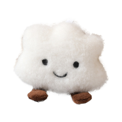 Creative New Smiling Cloud Shape Plush Toy Bag Hook Pendant Keychain Accessory Night Market Stall Wholesale