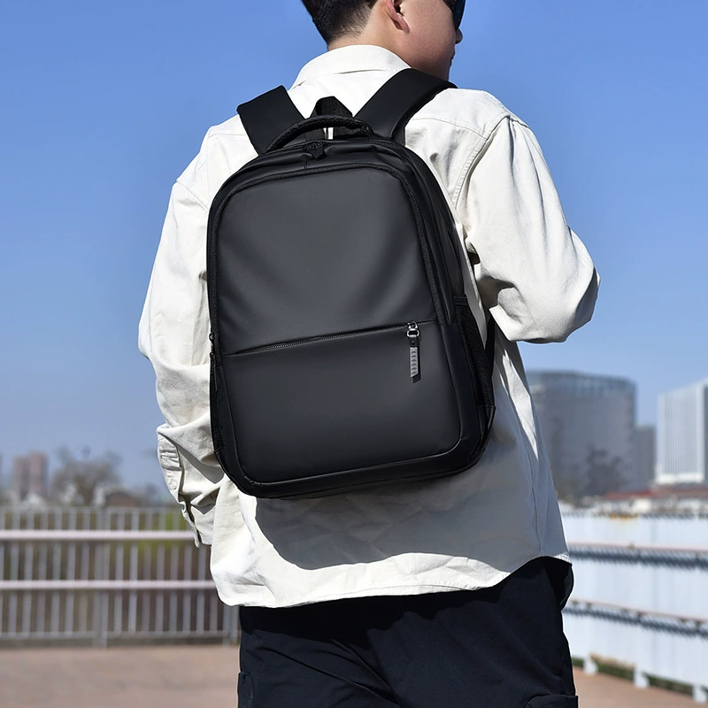 Capacious summer backpack for traveling, laptop, business version