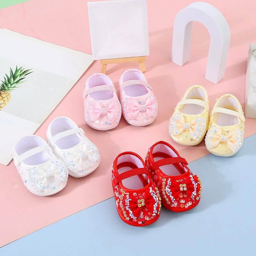 Новая весенне-осенняя Летняя детская обувь принцессы, детская обувь для рук, мягкая подошва, утолщенная новорожденная, Годовалый малыш