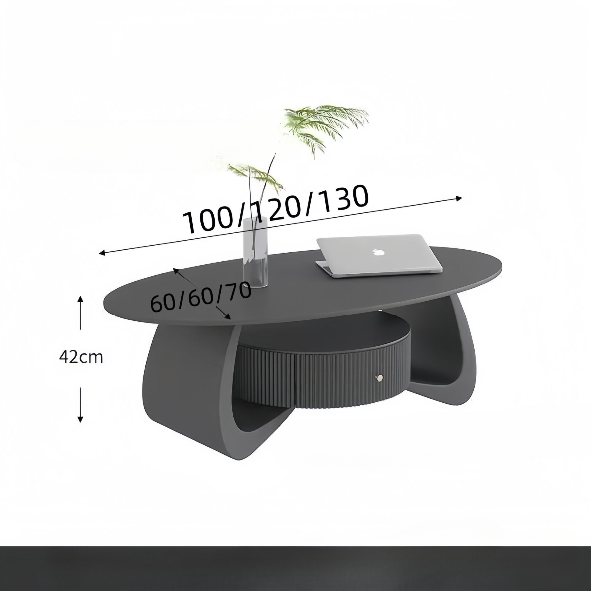 검정색 베이스 1개 + 순수 검정색 데스크탑, 120*60*42 [핫 세일]