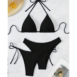 比基尼;三件套泳装;连体泳衣