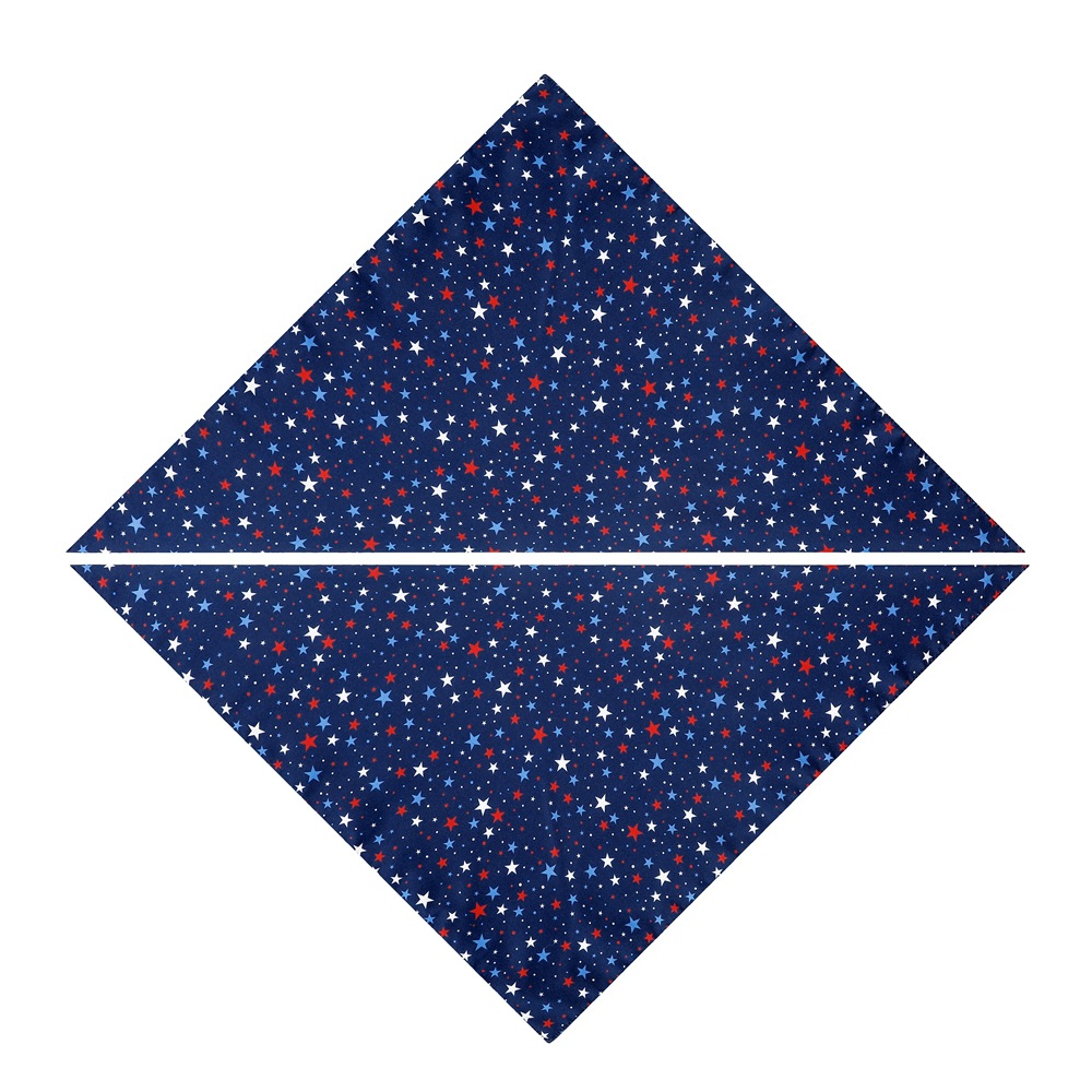 Oferta transfronteriza en stock suficiente bandera estadounidense bufanda triangular para mascotas Día de la Independencia toalla de saliva para mascotas bufanda para perros