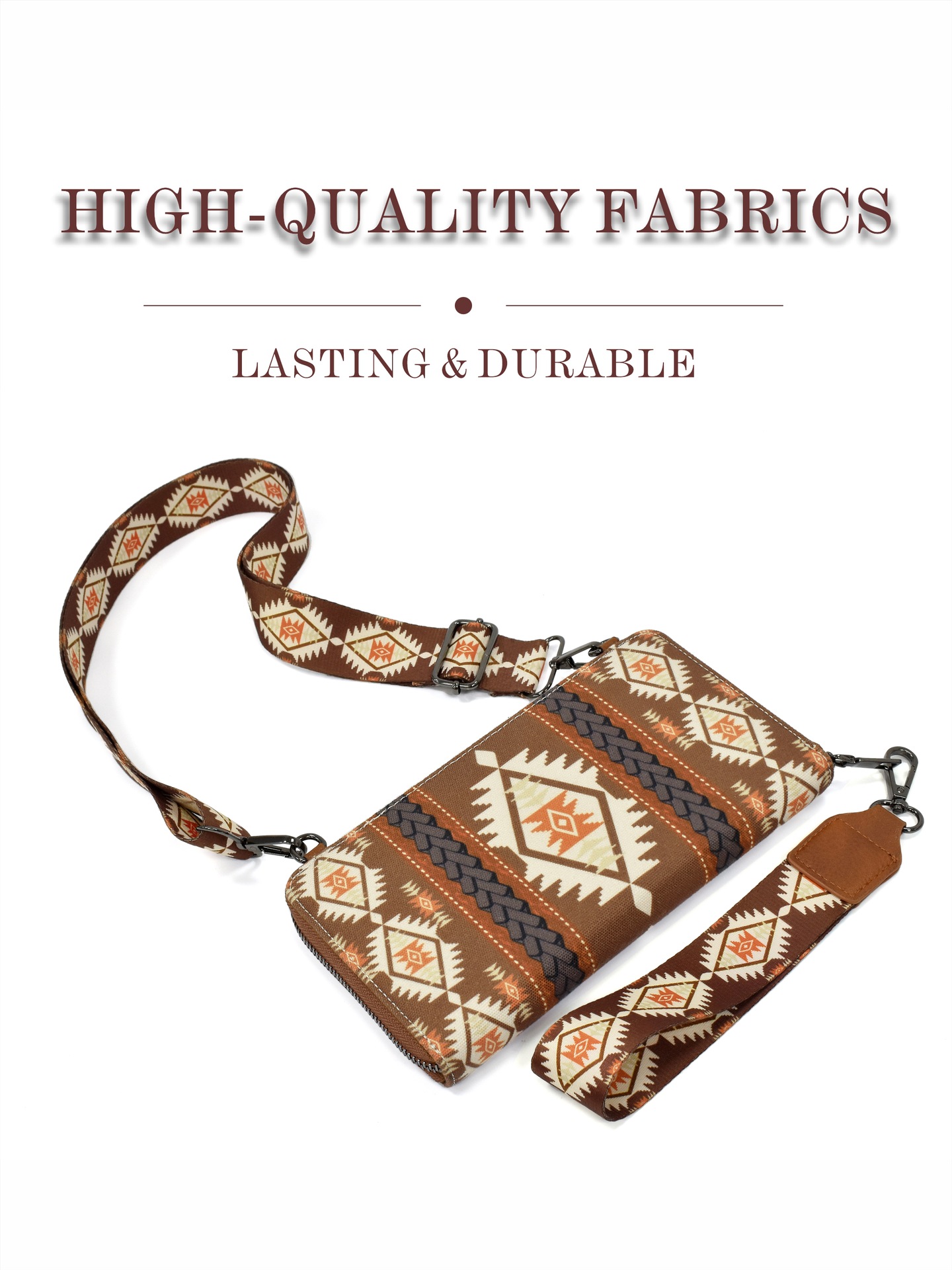 Women's Canvas Printing Ethnic Style Square Zipper Shoulder Bag Crossbody Bag display picture 35
