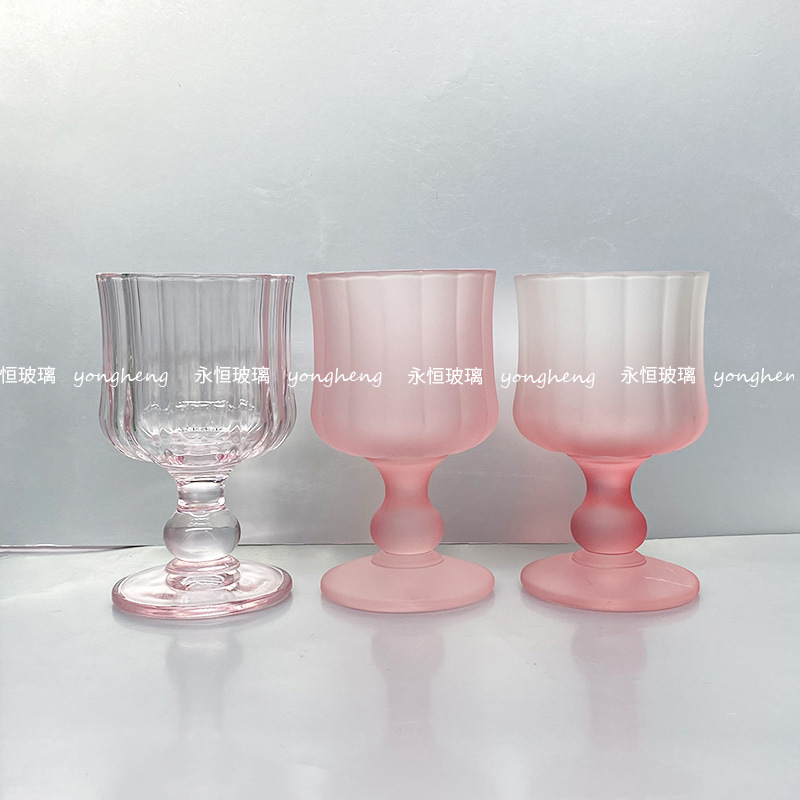 Retro glass wineglass