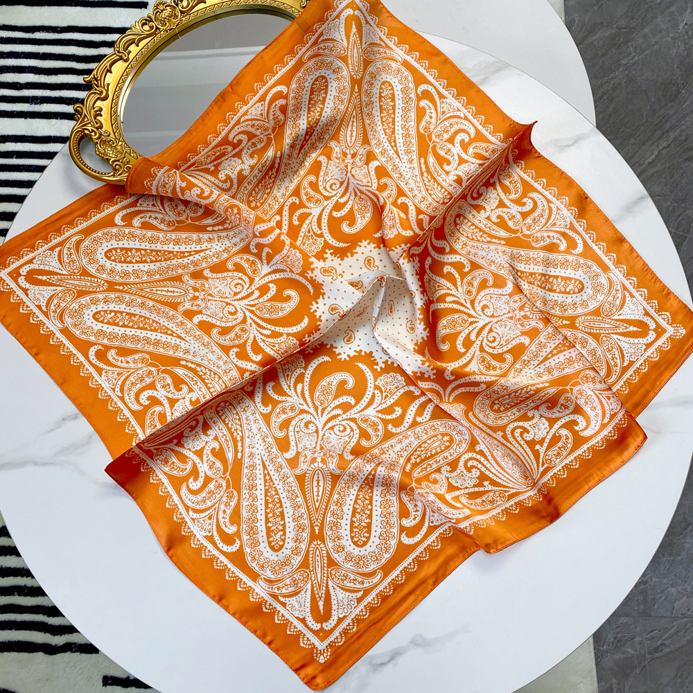 Retro, Ethnic Style Style Women's Retro Ethnic Style Cashew Nuts Satin Silk Scarf