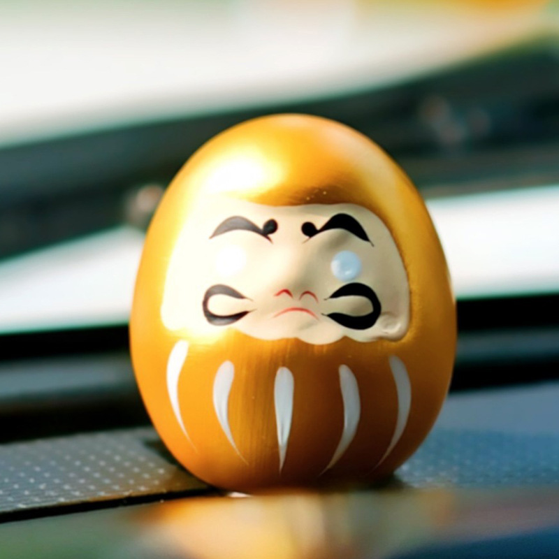 絵画ダルマ ハードカバー 日本の浅草の祝福と願いの小さなダルマの装飾品 車のインテリアのマスコット