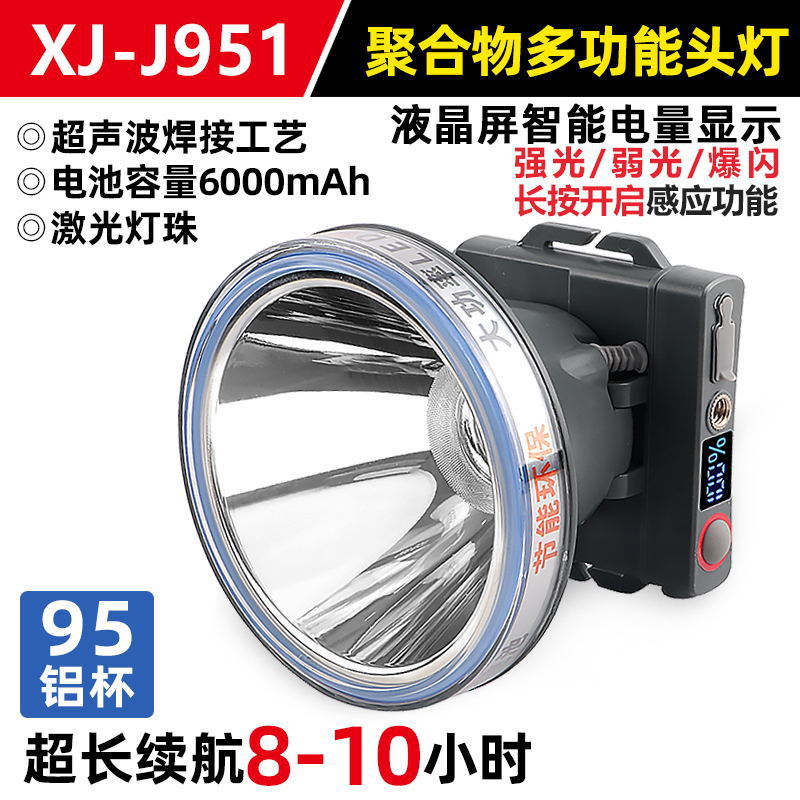 Linterna frontal LED súper brillante, linterna frontal de luz potente, venta al por mayor, para pesca nocturna, exterior, impermeable, lámpara de minero, linterna frontal