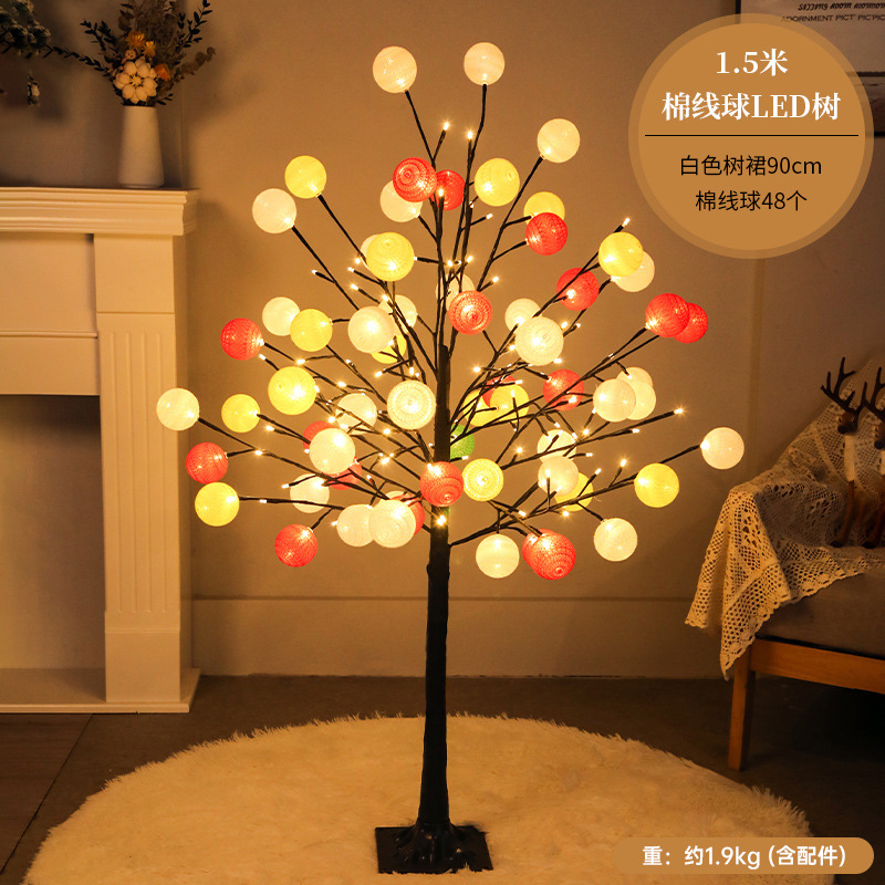 Navidad escritorio decoración del árbol de Navidad al por mayor llevó traje luminoso hogar grande DIY paquete de material