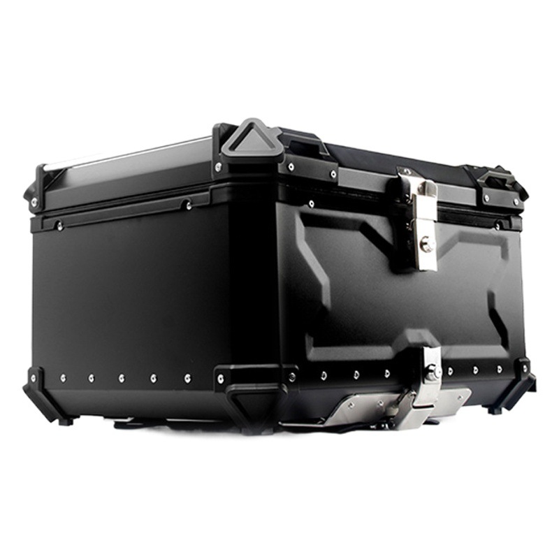 Nueva 45L55L65L80L caja de cola de aleación de aluminio caja de cola de motocicleta de gran capacidad DIY caja de cola de diferentes colores