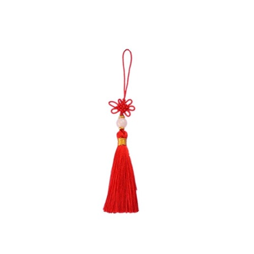 Mini beaded thin thread Chinese knot pendant featuring handicraft ethnic style tassels mobile phone bag jewelry accessories