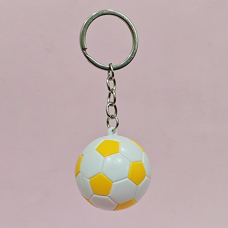 クロスボーダー4cmサッカーキーホルダーバスケットボールストラップ学生カバン掛け飾りスポーツグッズプレゼントテニスラグビー掛け