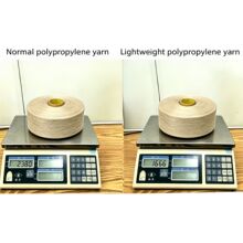 厂家热销轻体pp纱线丙纶纱630D 900D丙纶丝适用于沙发布