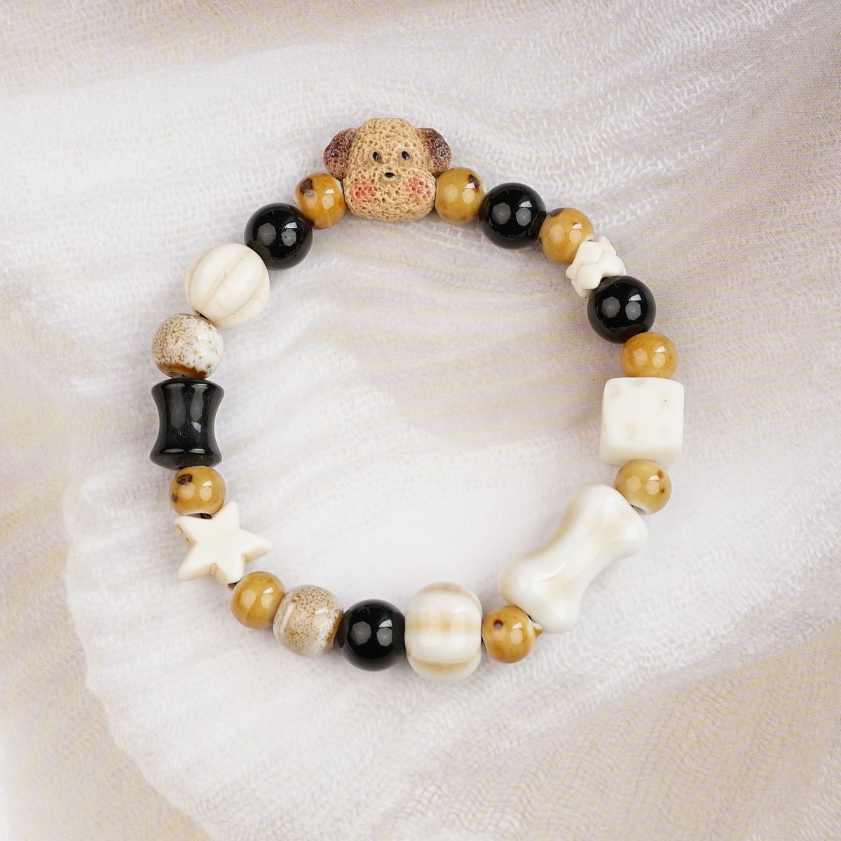 Pulsera de Cerámica para Mujer Hecho a Mano Diseño de Gato image 225