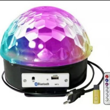 ktv闪光灯家庭k歌彩灯摇滚闪光七彩旋转氛围灯家用变色蹦迪灯魔球