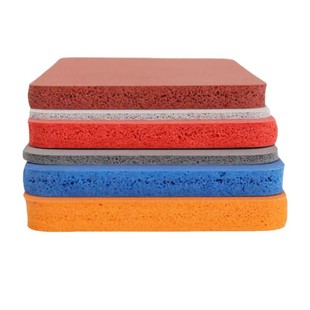 Factory direct high temperature resistant soft silicone foam board cloth pattern hot stamping machine special rounded right angle foaming silicone board