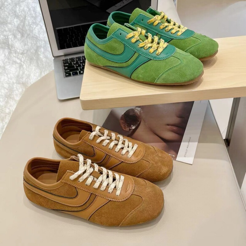 2025 Spring New Dexun Shoes Women's Retro Low-top Shoes Women's Flat Shoes Genuine Leather Brown Forrest Gump Shoes Brown 2025 Spring New Dexun Shoes Women's Retro Low-top Shoes Women's Flat Shoes Genuine Leather Brown Forrest Gump Shoes Brown