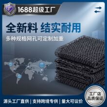 聚乙烯杨子黑色有结渔网片定制拉网抬网箱隔断网袋鱼塘养鸡鸭围网