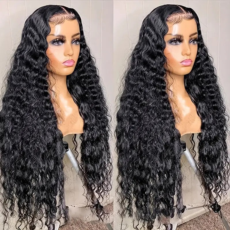 Pelucina de encaje frontal pelucina de encaje frontal pelucina de encaje para mujeres pequeñas pelucinas largas rizadas pelucina natural al por mayor