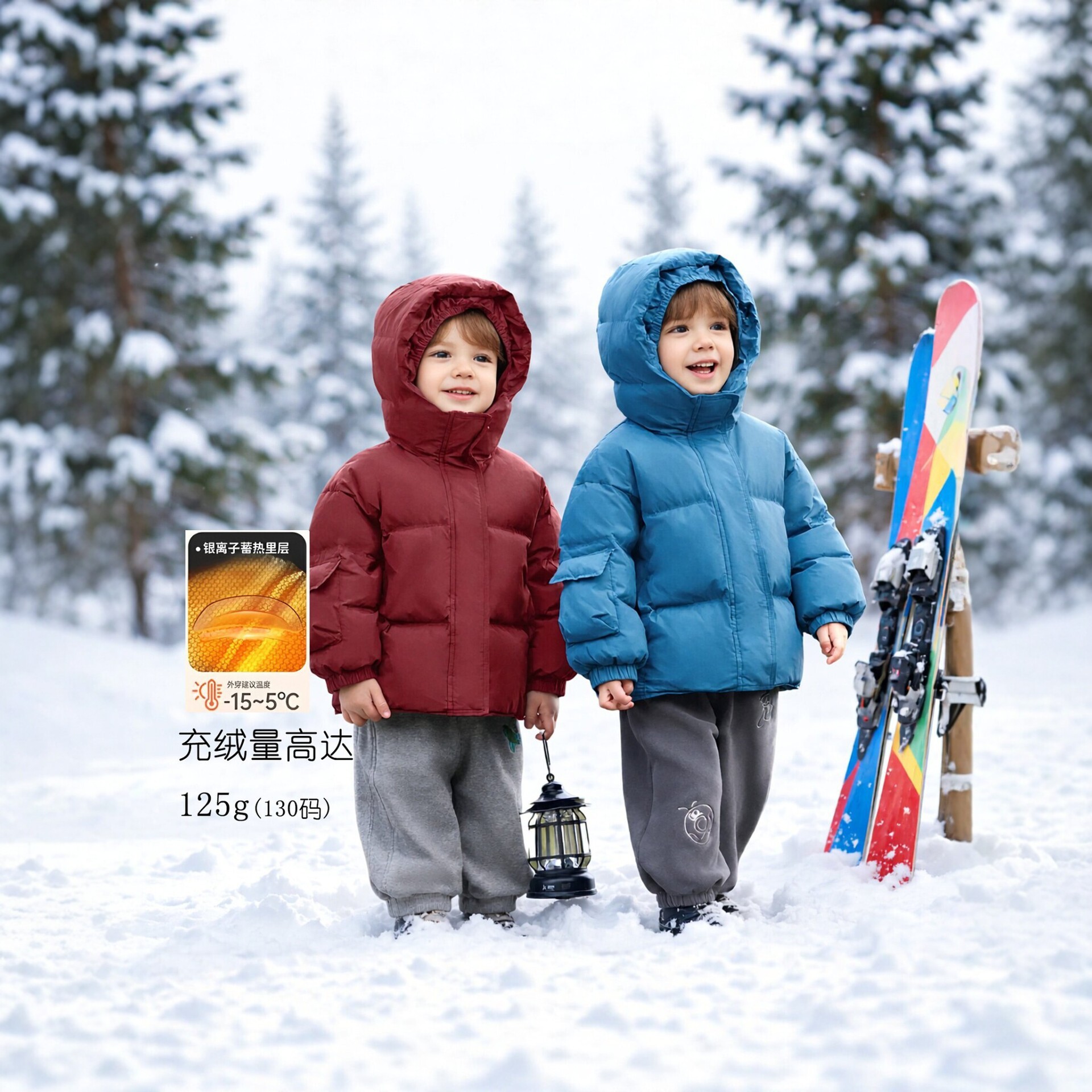 2026 New Children's Down Jacket with Hood, Thickened White Duck Down Warm Coat for Boys and Girls, Winter Puffer Jacket
