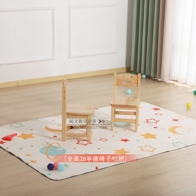幼儿园桌子实木儿童桌椅玩具宝宝早教学习书桌手工阅读写字桌|undefined