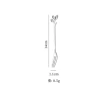 14cm leaf fork-natural color