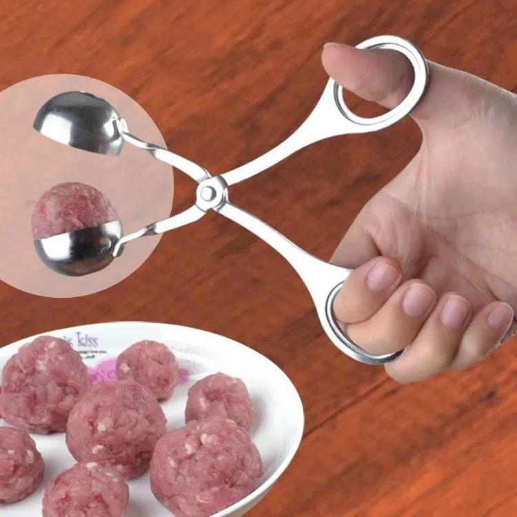 食品級のステンレスの肉団子の製作器の台所の神器の家庭は団子の工具の肉丸を作って大きいサイズを挟みます。|undefined