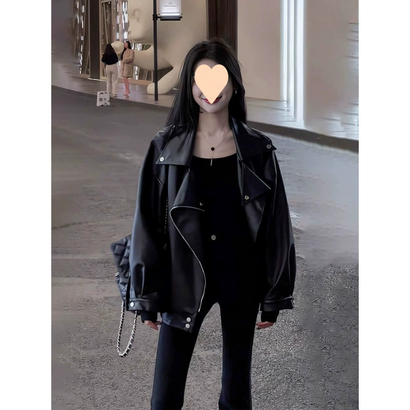 Demi-season jacket, loose fit