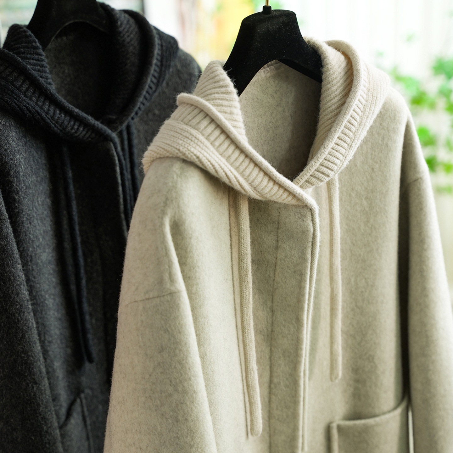 Casual and Relaxed Double-Sided Woolen Outwear for Women 1121