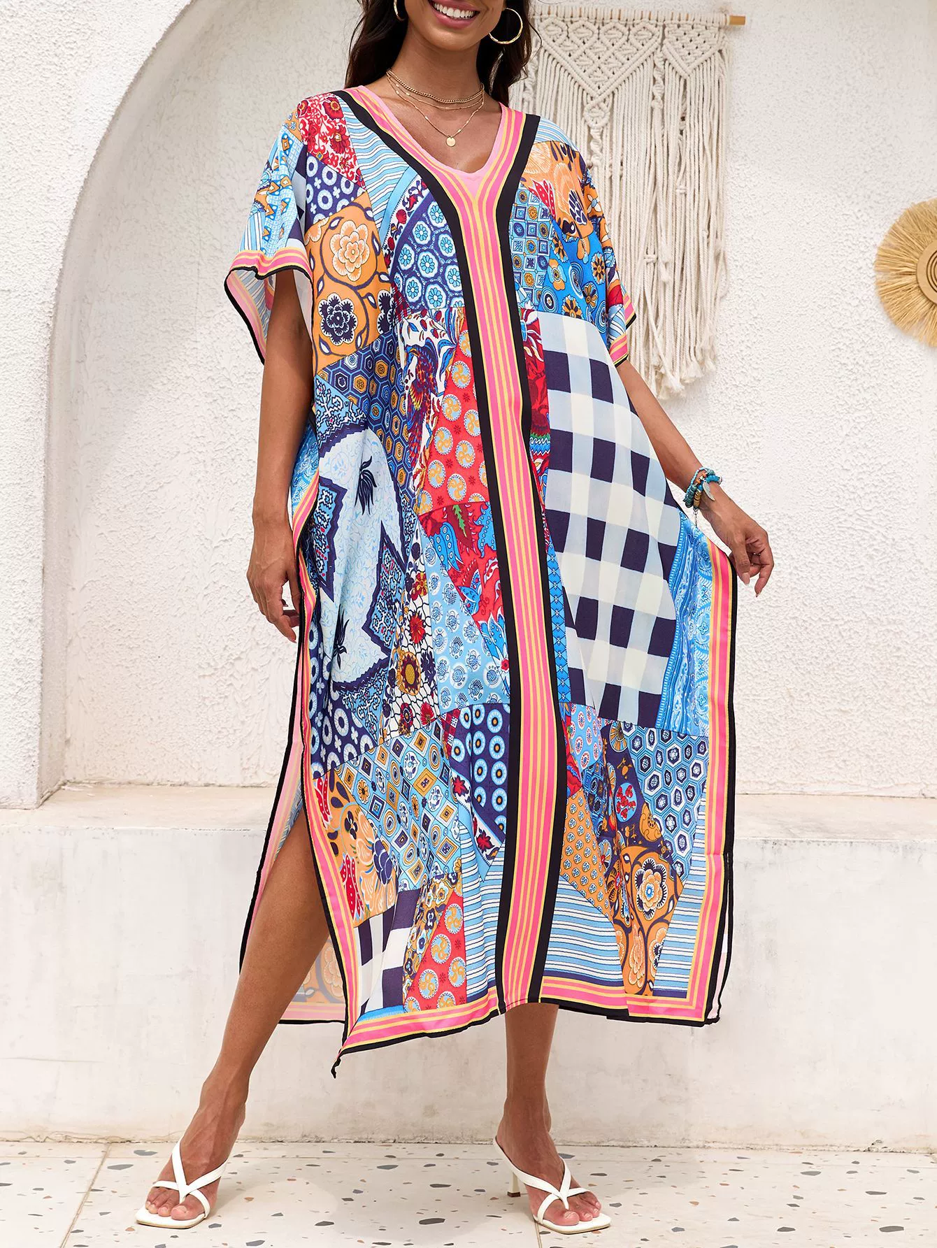(Cross-border trading), beach dress, swimwear, European style, plus size, sun protection