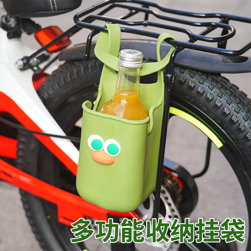 Silicone bicycle cup holder, cup storage bag, stroller, Amazon stroller, best-selling cup holder, outdoor portable.