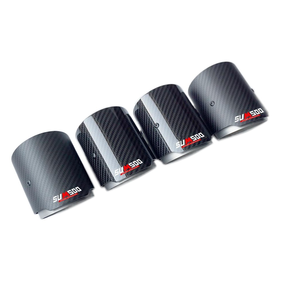 Nuevo producto adecuado para BMW M2M3M4 tubo de escape del coche modificación fibra de carbono cola garganta AK boca de la cola suministro directo de fábrica