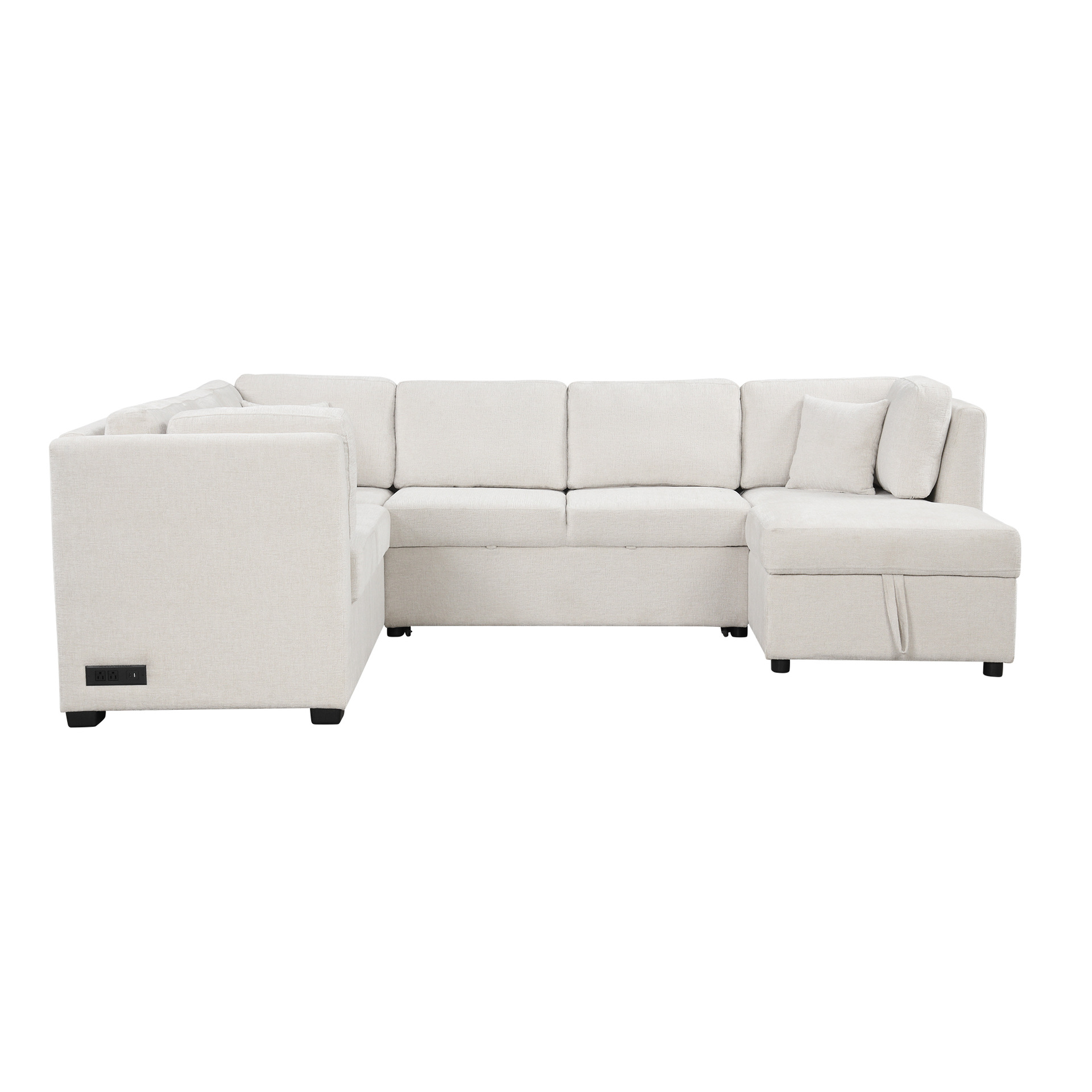 Sofá de tela de lujo ligero pequeño tipo de sala de estar muebles postmoderno sofá cama