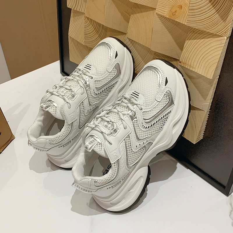 Национальная обувь Fengfeng Daddy Shoes Женская 2024 Летняя новая корейская версия с круглой головкой шнуровка удобная универсальная женская спортивная повседневная обувь